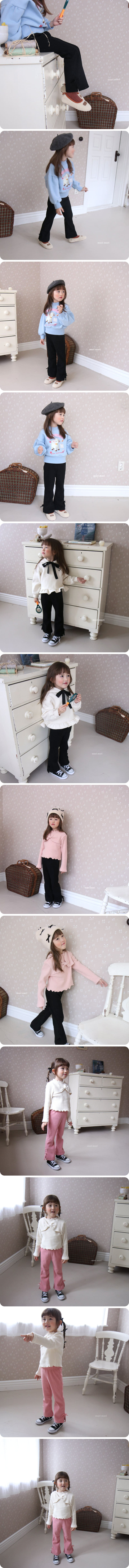 Mori Mori - Korean Children Fashion - #fashionkids - Span Rib Fluffy Fleece Pants