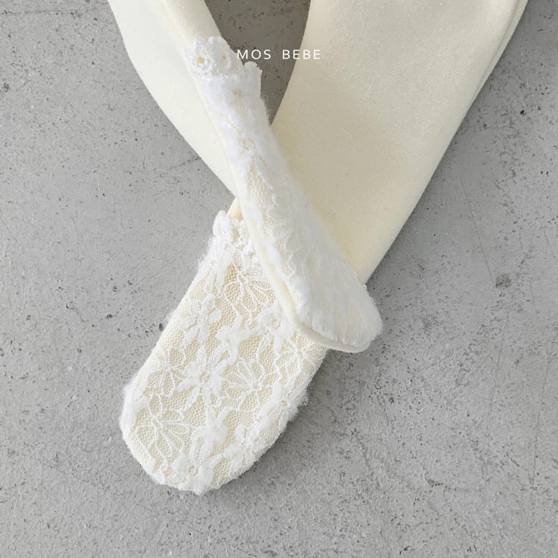 Mos Bebe - Korean Baby Fashion - #babyboutique - Milk Foot Leggings - 3