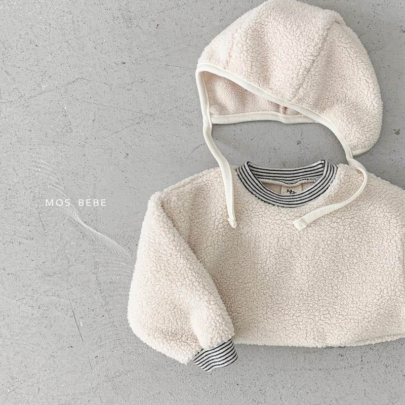 Mos Bebe - Korean Baby Fashion - #babyboutique - Bbosong Pocket Bodysuit with Bonnet - 9