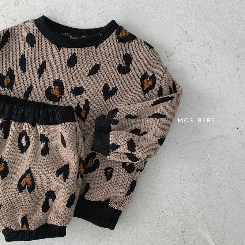 Mos Bebe - Korean Baby Fashion - #onlinebabyshop - leopard Set - 4
