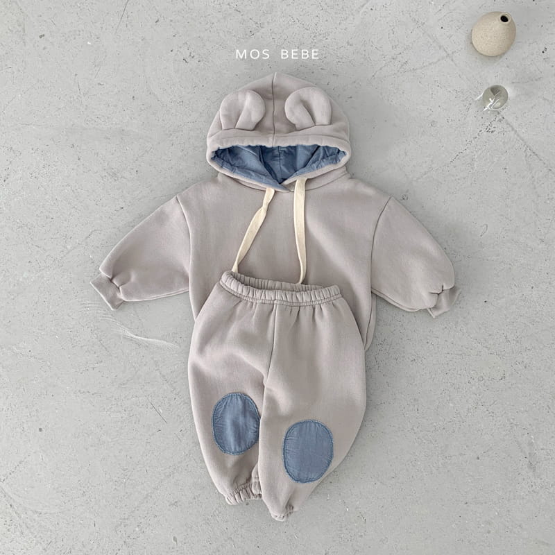 Mos Bebe - Korean Baby Fashion - #babyboutique - Bear Hoody Bbang Set  - 2