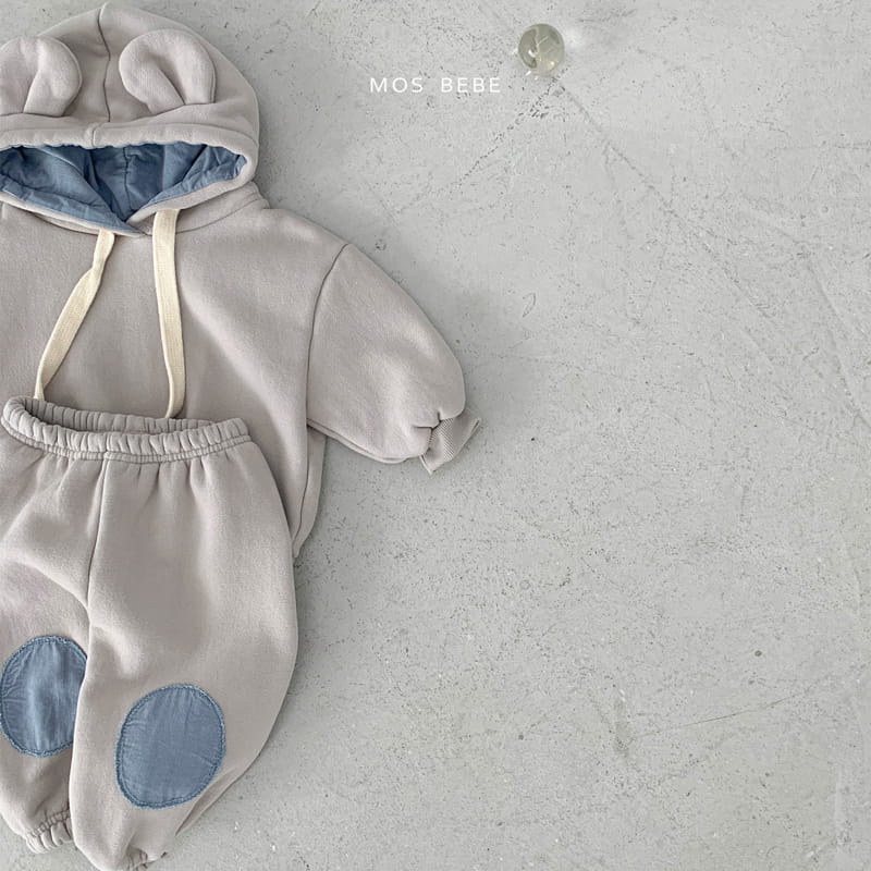 Mos Bebe - Korean Baby Fashion - #babyboutique - Bear Hoody Bbang Set  - 4