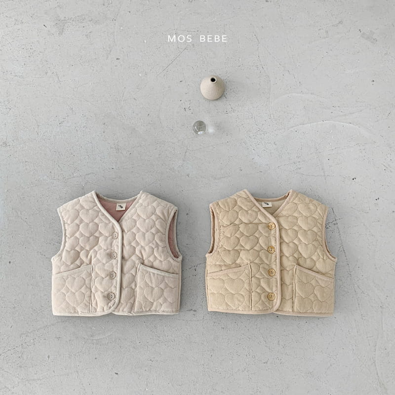 Mos Bebe - Korean Baby Fashion - #babyboutiqueclothing - Warm Quilting Vest - 2