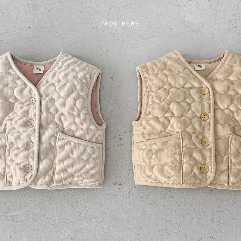 Mos Bebe - Korean Baby Fashion - #babyclothing - Warm Quilting Vest - 3