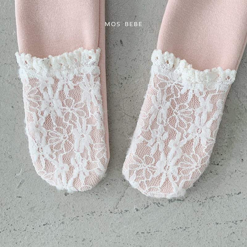 Mos Bebe - Korean Baby Fashion - #babyfashion - Milk Foot Leggings - 6