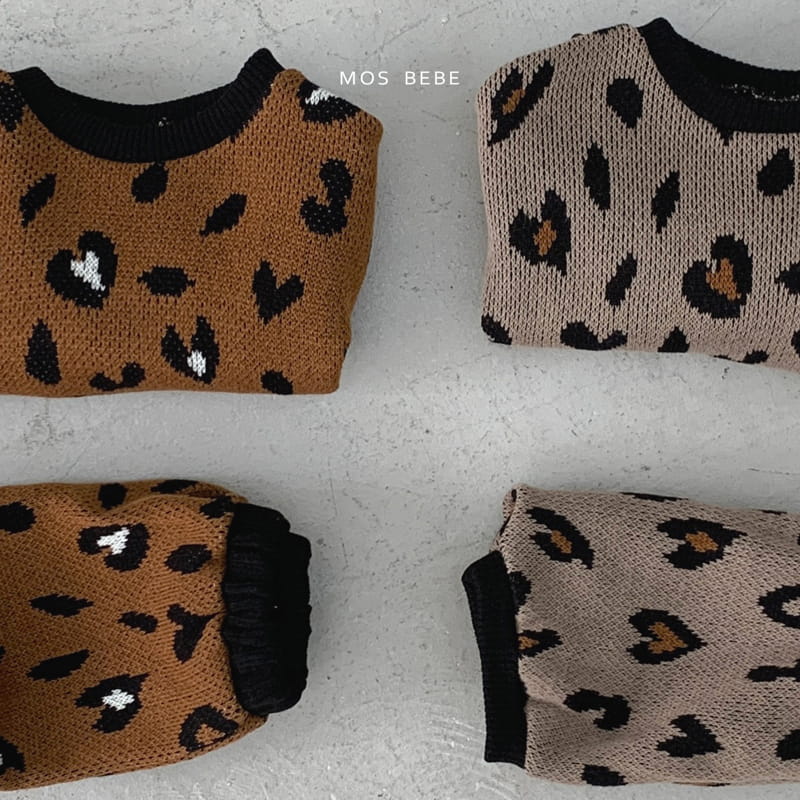 Mos Bebe - Korean Baby Fashion - #babyfashion - leopard Set - 8