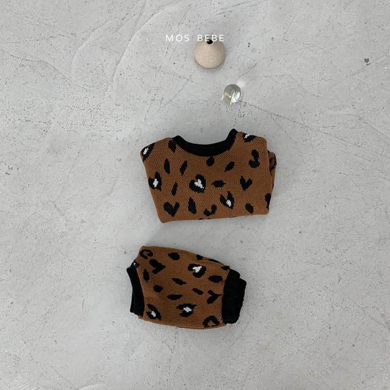 Mos Bebe - Korean Baby Fashion - #babyfever - leopard Set - 9