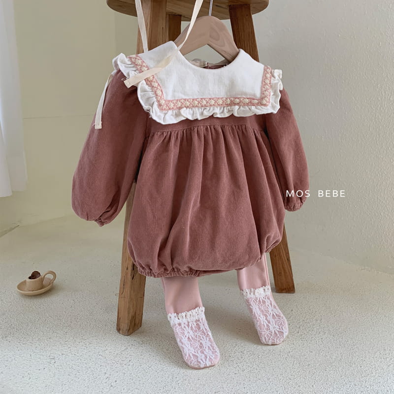 Mos Bebe - Korean Baby Fashion - #babyoutfit - Milk Foot Leggings - 12
