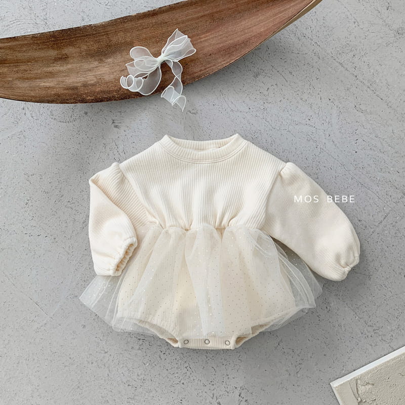 Mos Bebe - Korean Baby Fashion - #babyoutfit - Snow Flower Sha Bodysuit - 10