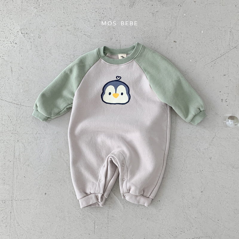 Mos Bebe - Korean Baby Fashion - #babyoutfit - Penguin Ralgan Bodysuit - 5