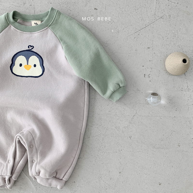 Mos Bebe - Korean Baby Fashion - #babyoutfit - Penguin Ralgan Bodysuit - 6