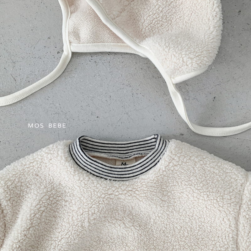 Mos Bebe - Korean Baby Fashion - #babyootd - Bbosong Pocket Bodysuit with Bonnet - 4