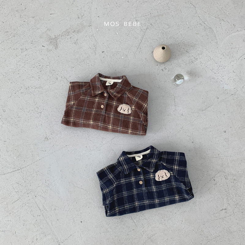 Mos Bebe - Korean Baby Fashion - #babyoutfit - Poodle Collar Bodysuit - 3