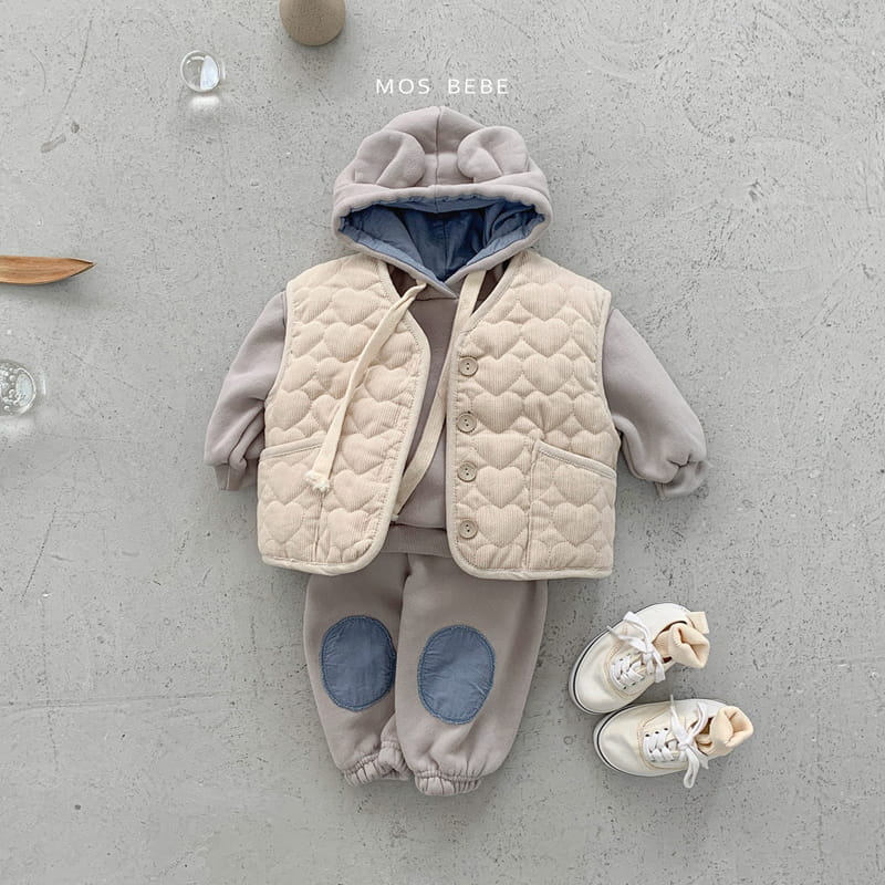 Mos Bebe - Korean Baby Fashion - #babyoutfit - Bear Hoody Bbang Set  - 12