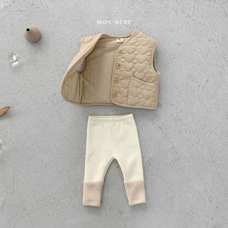 Mos Bebe - Korean Baby Fashion - #babyoutfit - Warm Quilting Vest - 11