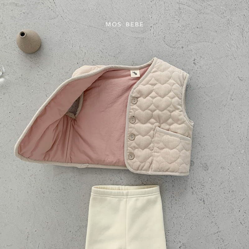 Mos Bebe - Korean Baby Fashion - #babywear - Warm Quilting Vest - 12