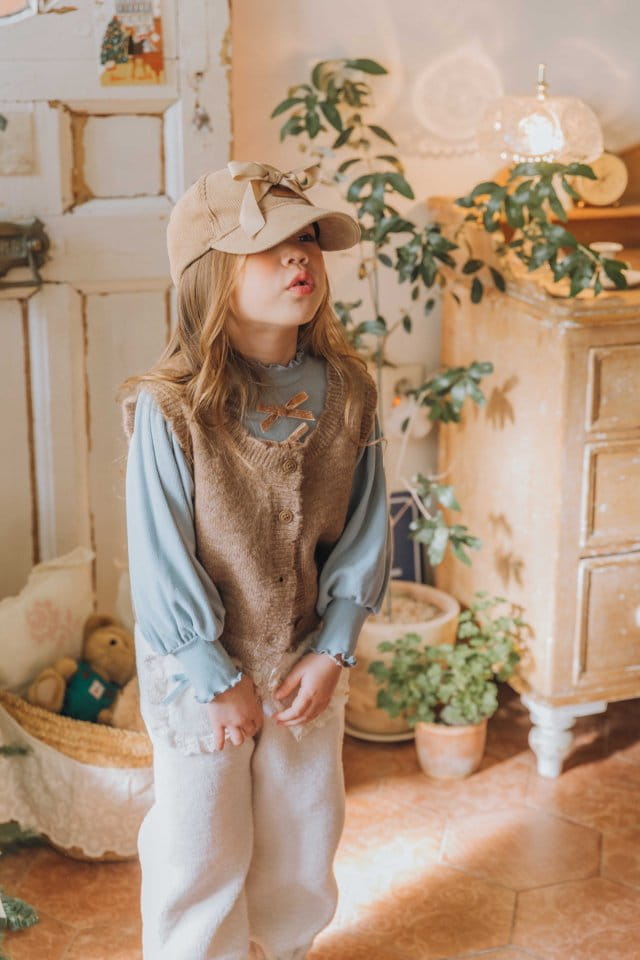 Mumunbaba - Korean Children Fashion - #kidzfashiontrend - Rounding Knit Vest