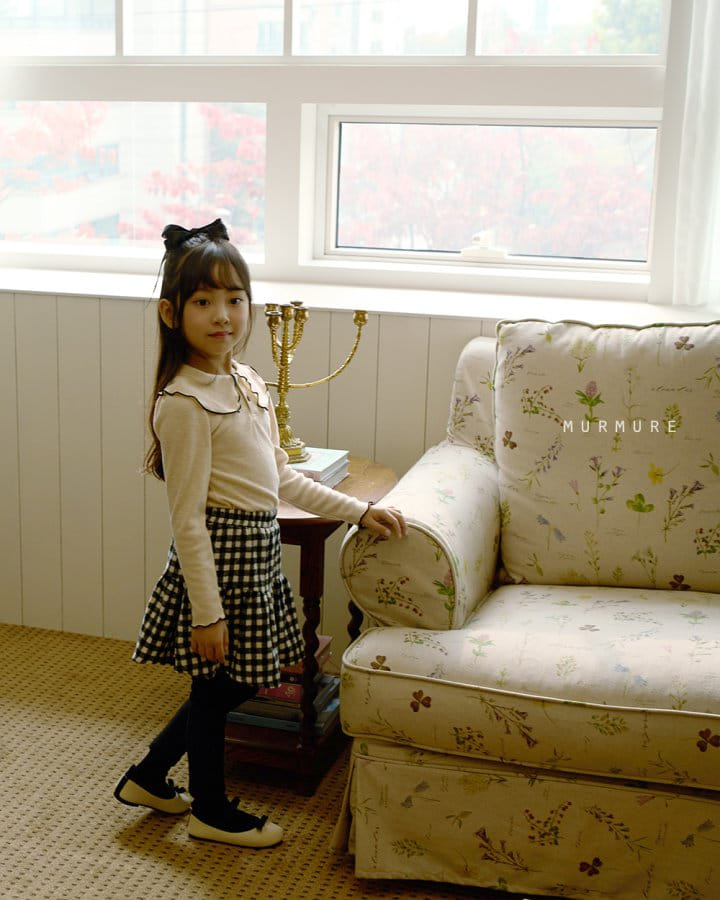 Murmure - Korean Children Fashion - #kidzfashiontrend - Check Cancan Skirt - 4