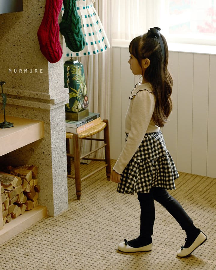 Murmure - Korean Children Fashion - #childofig - Check Cancan Skirt - 10