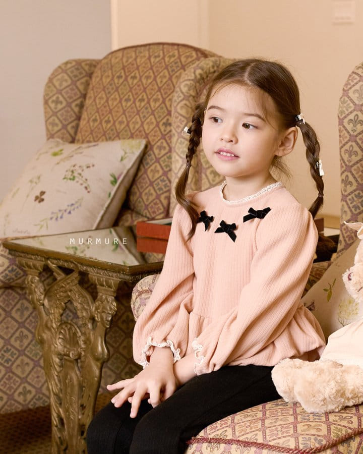 Murmure - Korean Children Fashion - #childrensboutique - Momo Ribbon Tee - 6