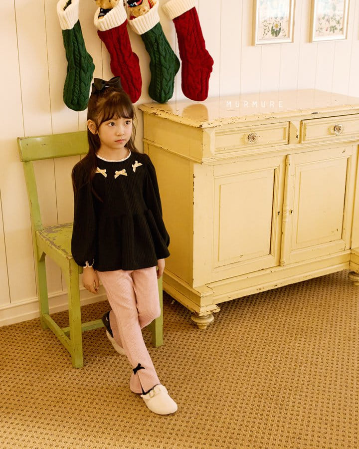 Murmure - Korean Children Fashion - #fashionkids - Momo Ribbon Tee - 9