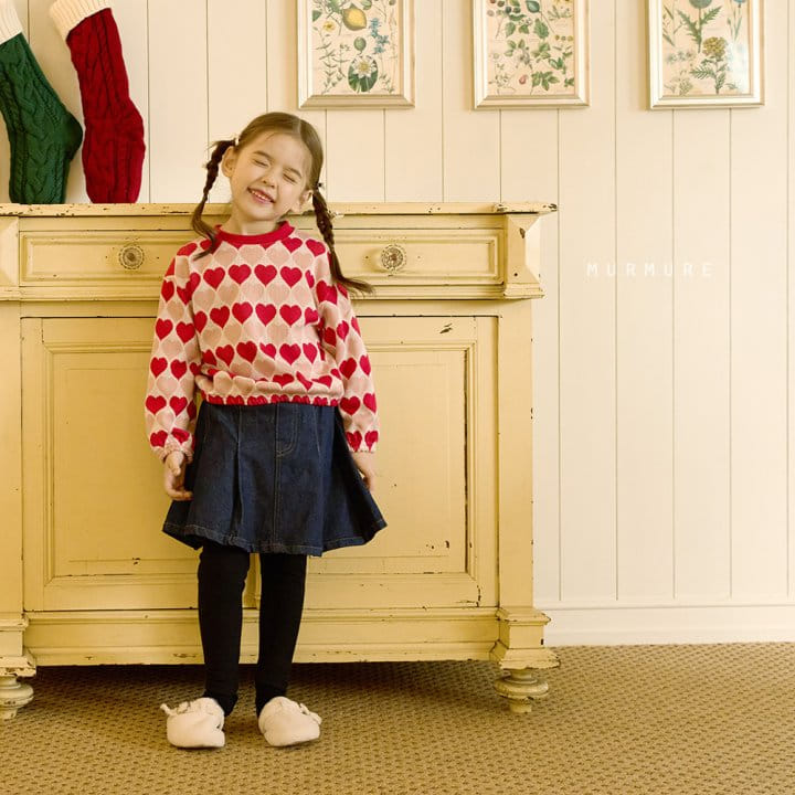 Murmure - Korean Children Fashion - #kidsstore - Heart Sweatshirt - 9