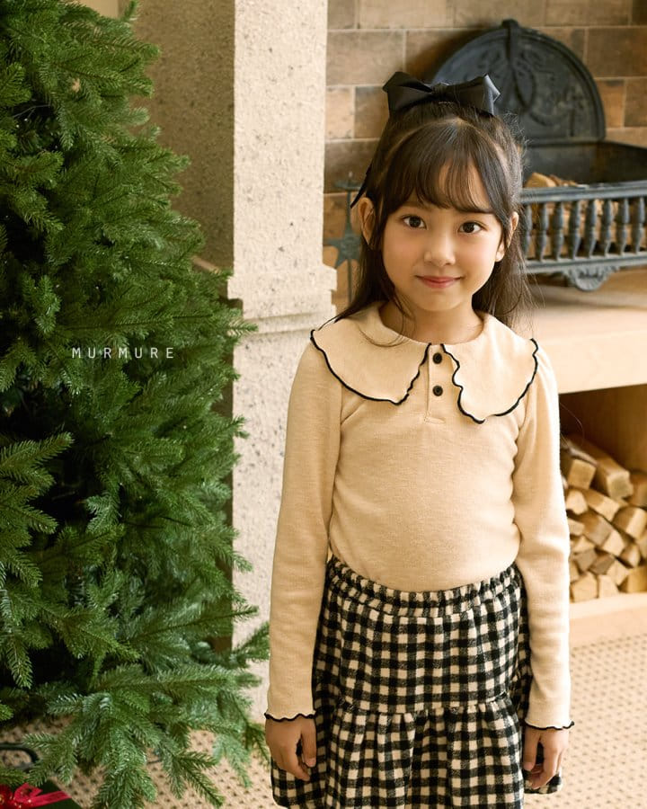 Murmure - Korean Children Fashion - #kidzfashiontrend - Check Cancan Skirt - 3