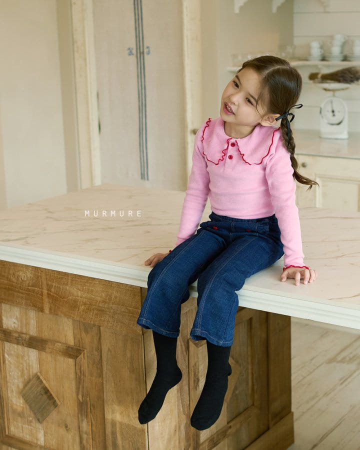 Murmure - Korean Children Fashion - #kidzfashiontrend - Jenna Collar Tee - 11
