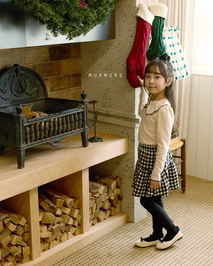Murmure - Korean Children Fashion - #magicofchildhood - Check Cancan Skirt - 6