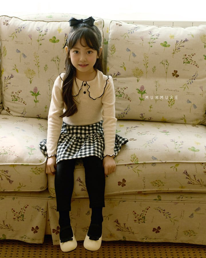 Murmure - Korean Children Fashion - #minifashionista - Check Cancan Skirt - 7
