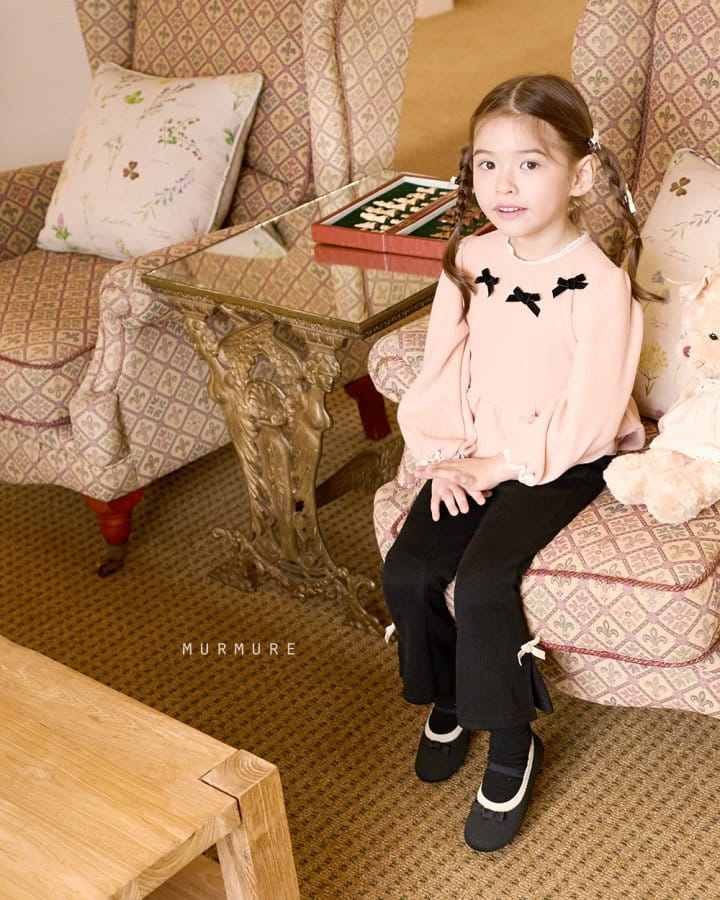 Murmure - Korean Children Fashion - #minifashionista - Momo Ribbon Tee - 2