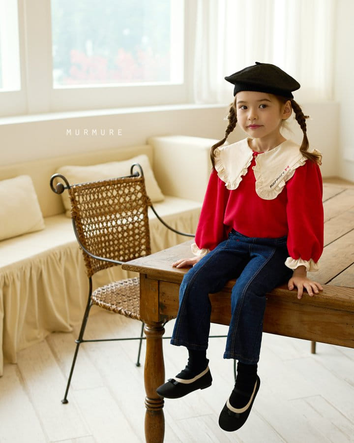 Murmure - Korean Children Fashion - #minifashionista - Noel Collar Tee - 4
