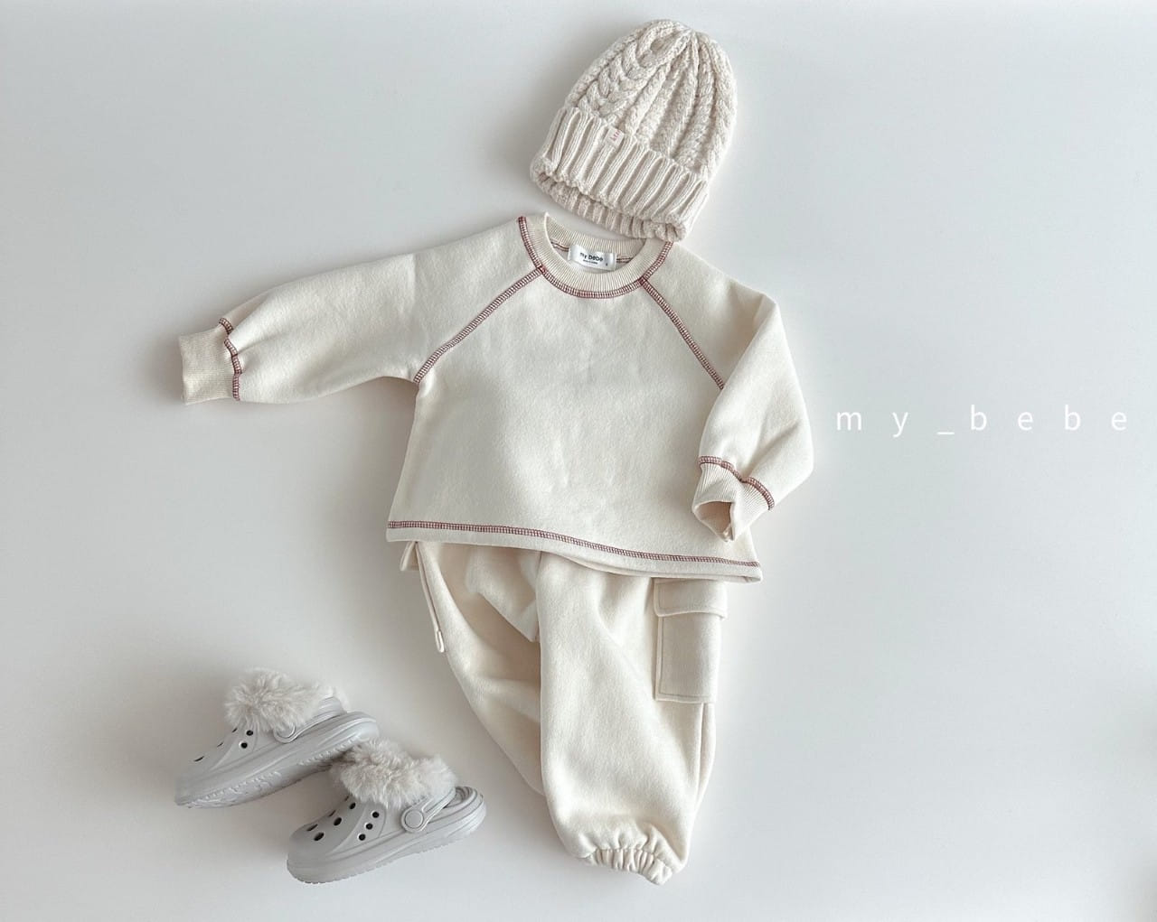 My Bebe - Korean Baby Fashion - #babyboutique - Cargo Fleece Pants - 6