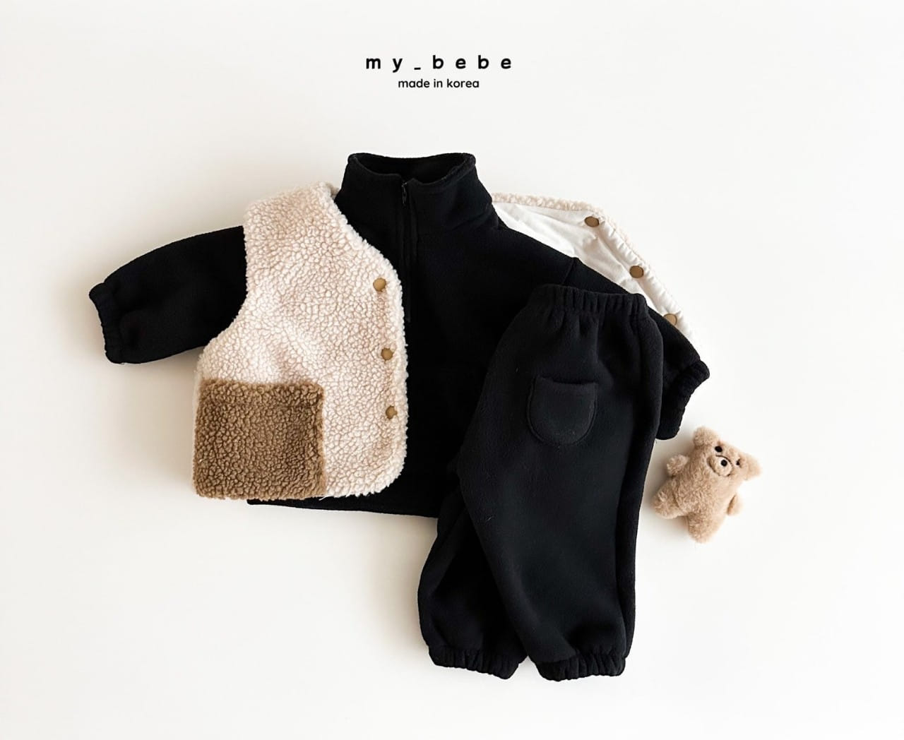 My Bebe - Korean Baby Fashion - #babyboutique - Color Dumble Vest - 3