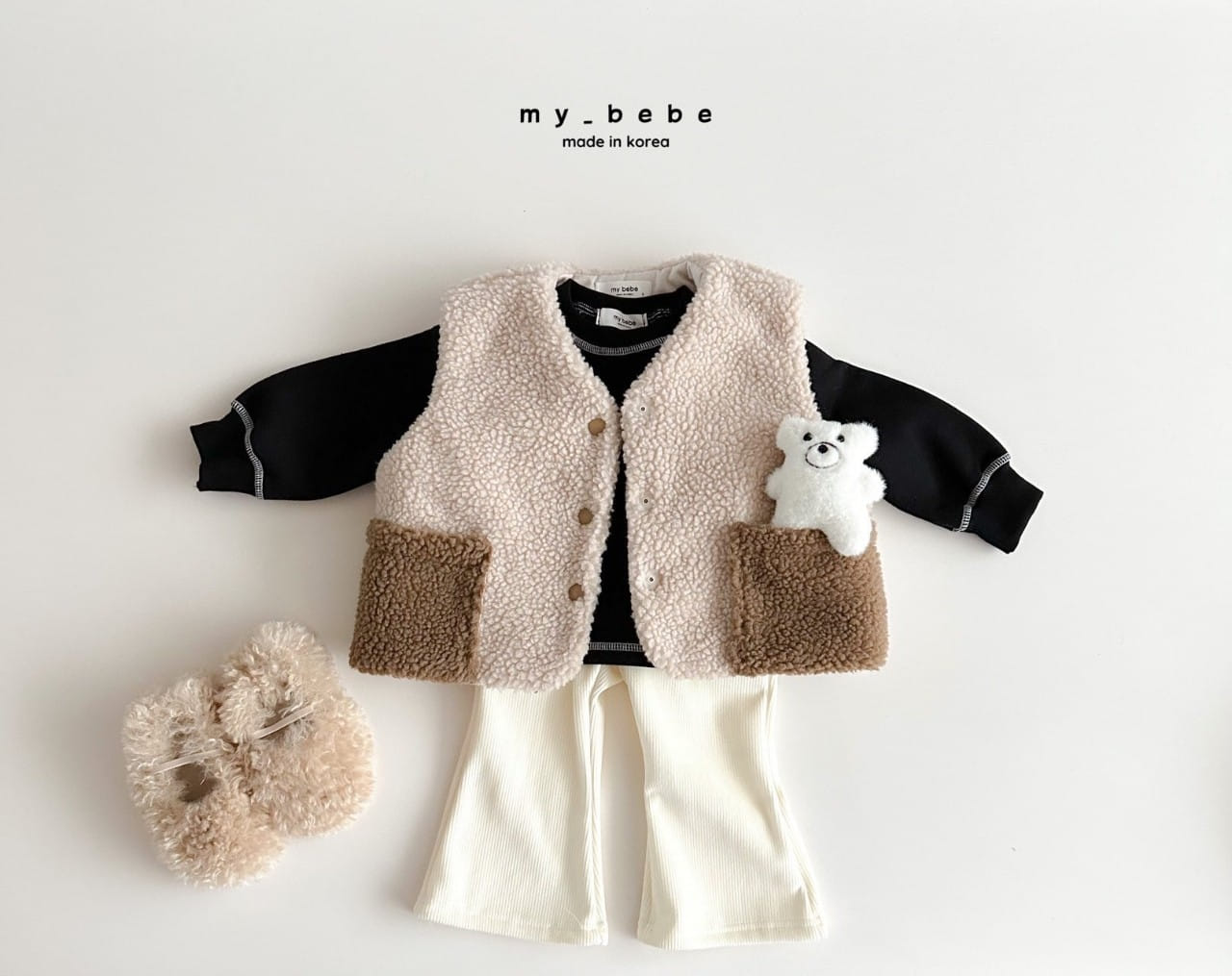 My Bebe - Korean Baby Fashion - #babyboutiqueclothing - Color Dumble Vest - 5