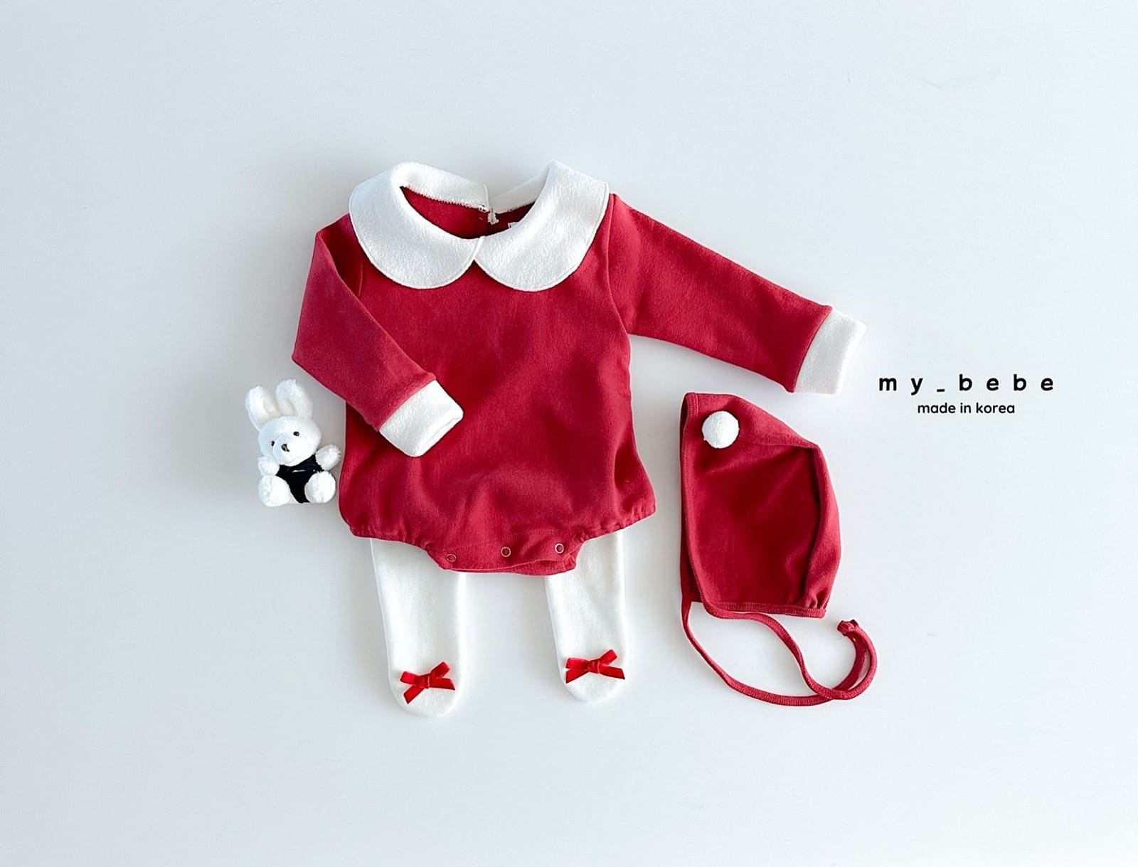 My Bebe - Korean Baby Fashion - #babyboutiqueclothing - Christmas Body Suit Set - 12