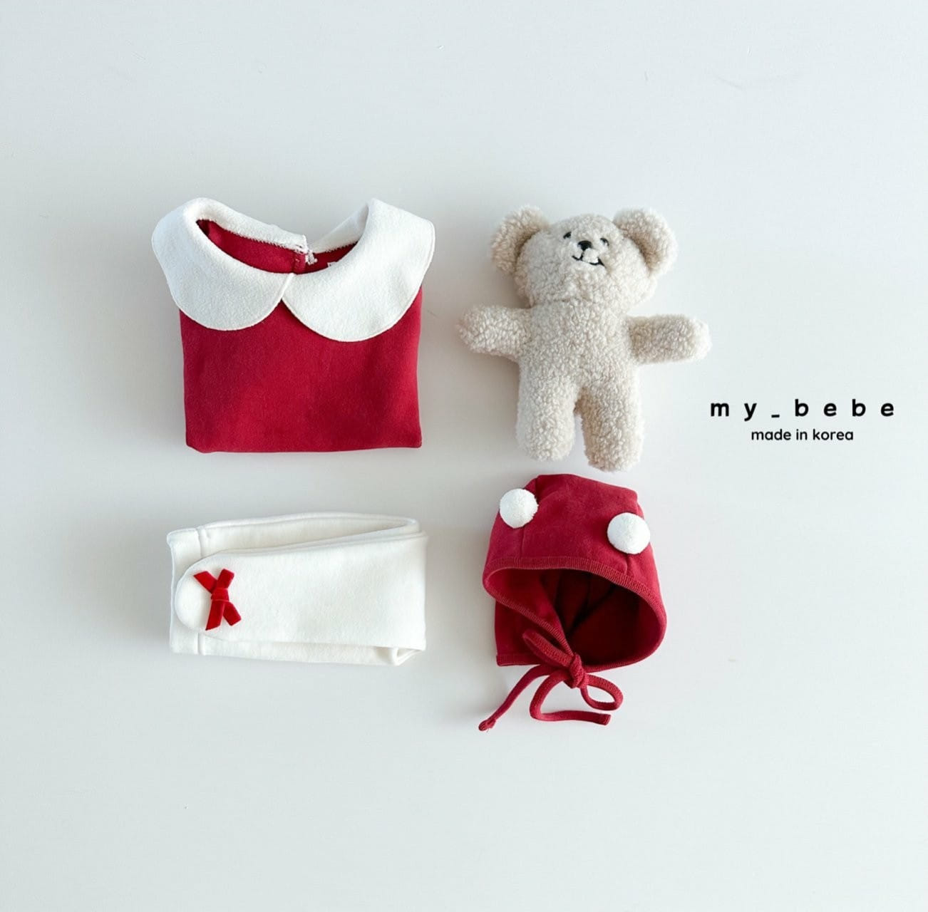 My Bebe - Korean Baby Fashion - #babyoninstagram - Christmas Body Suit Set - 3