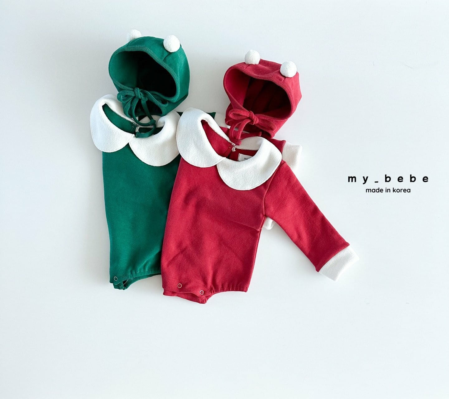 My Bebe - Korean Baby Fashion - #babyoutfit - Christmas Body Suit Set - 5