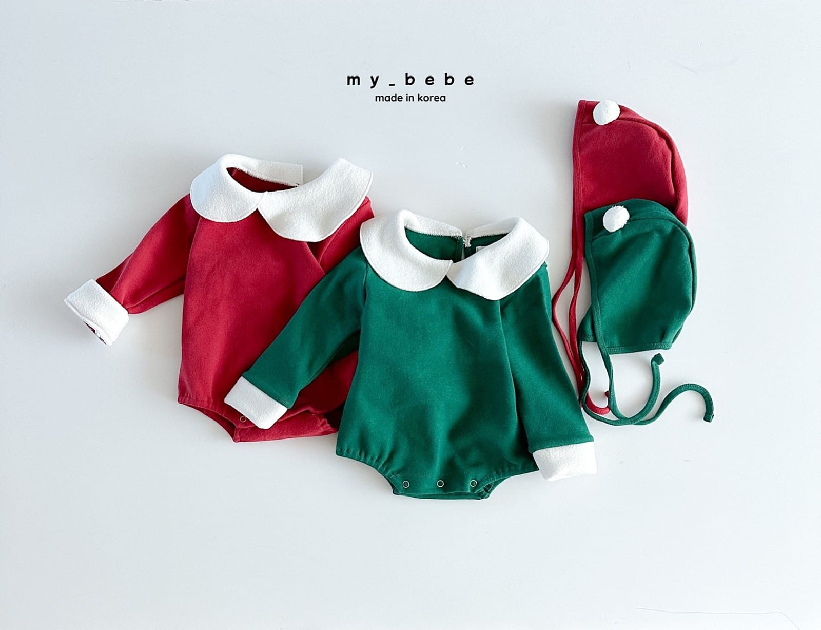 My Bebe - Korean Baby Fashion - #babywear - Christmas Body Suit Set - 7