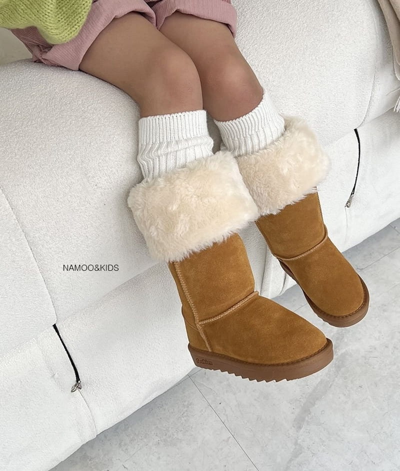 Namoo & Kids - Korean Children Fashion - #littlefashionista - Long Fluffy Boots - 4