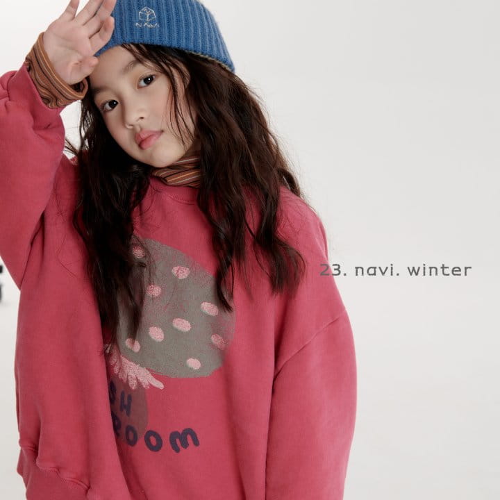 Navi - Korean Children Fashion - #childrensboutique - Mushroom Sweatshirt - 11
