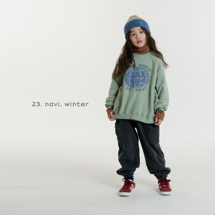 Navi - Korean Children Fashion - #childrensboutique - Earth Sweatshirt