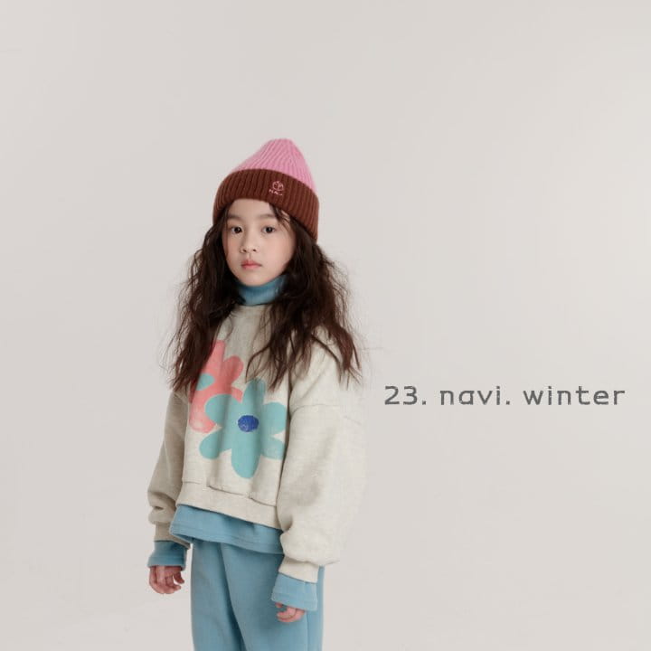 Navi - Korean Children Fashion - #childrensboutique - Flower Sweatshirt - 7