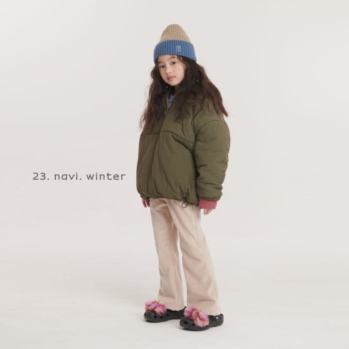 Navi - Korean Children Fashion - #designkidswear - Half Zip-up Padding Jacket - 2