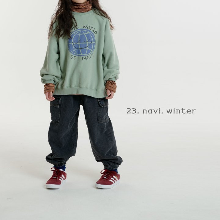 Navi - Korean Children Fashion - #designkidswear - Earth Sweatshirt - 2