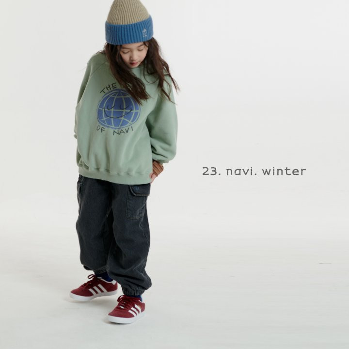 Navi - Korean Children Fashion - #discoveringself - Earth Sweatshirt - 4