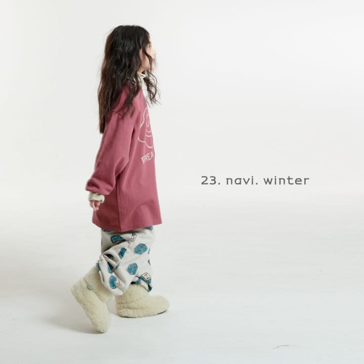 Navi - Korean Children Fashion - #kidsshorts - Fry Long Tee - 2
