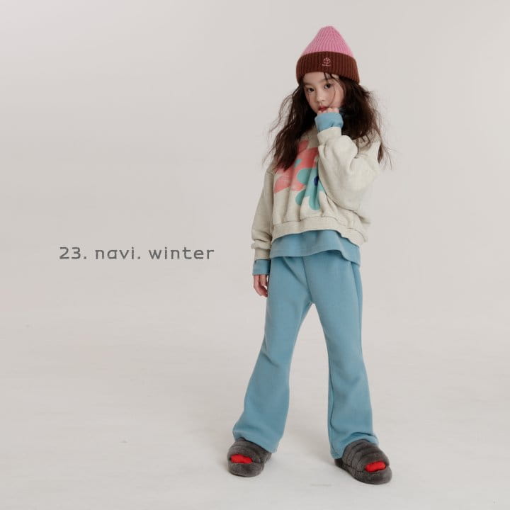Navi - Korean Children Fashion - #kidsshorts - Flower Sweatshirt - 11