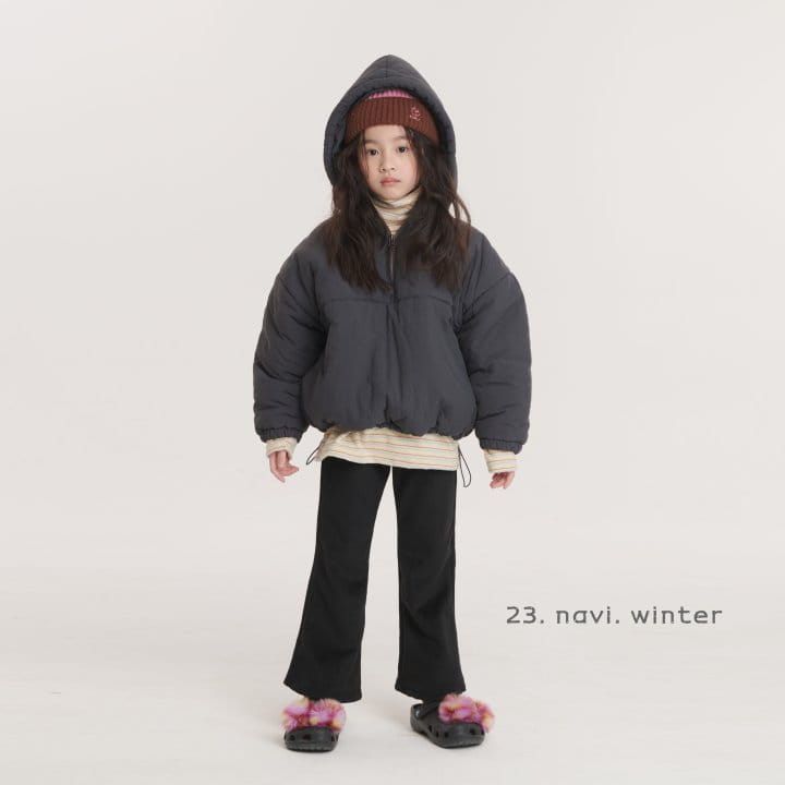 Navi - Korean Children Fashion - #littlefashionista - Half Zip-up Padding Jacket - 9