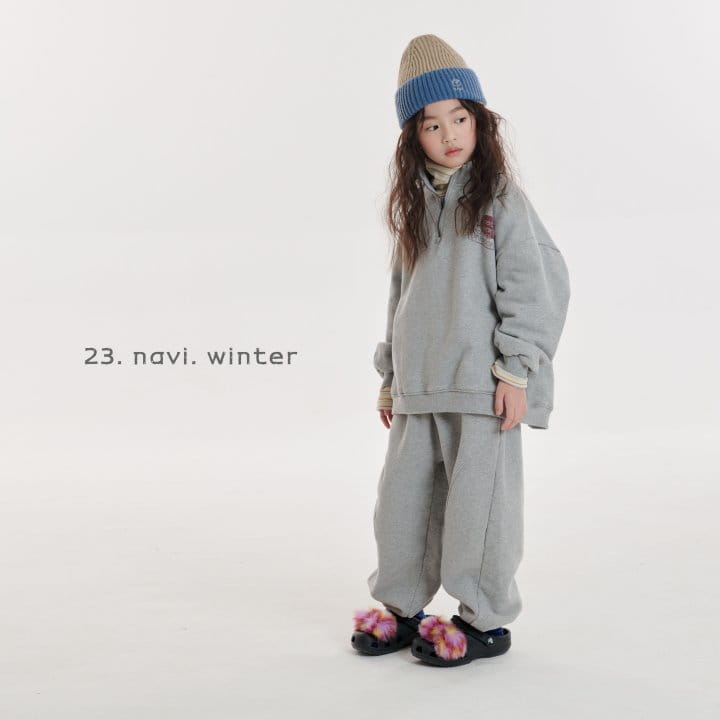 Navi - Korean Children Fashion - #Kfashion4kids - BO Half Zip-up - 4